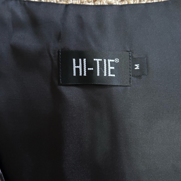 Men's Paisley Vest and Tie Set - Black and Purple - Picture 5 of 5